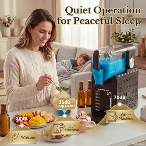 Image of QIDO 84oz Slushie Machine for Home, Frozen Drink Maker,No Ice Needed | 6 Presets, Digital Temp Control, Quiet & Self-Cleaning,Ideal for Margaritas, Smoothies, Bars, and Cafes