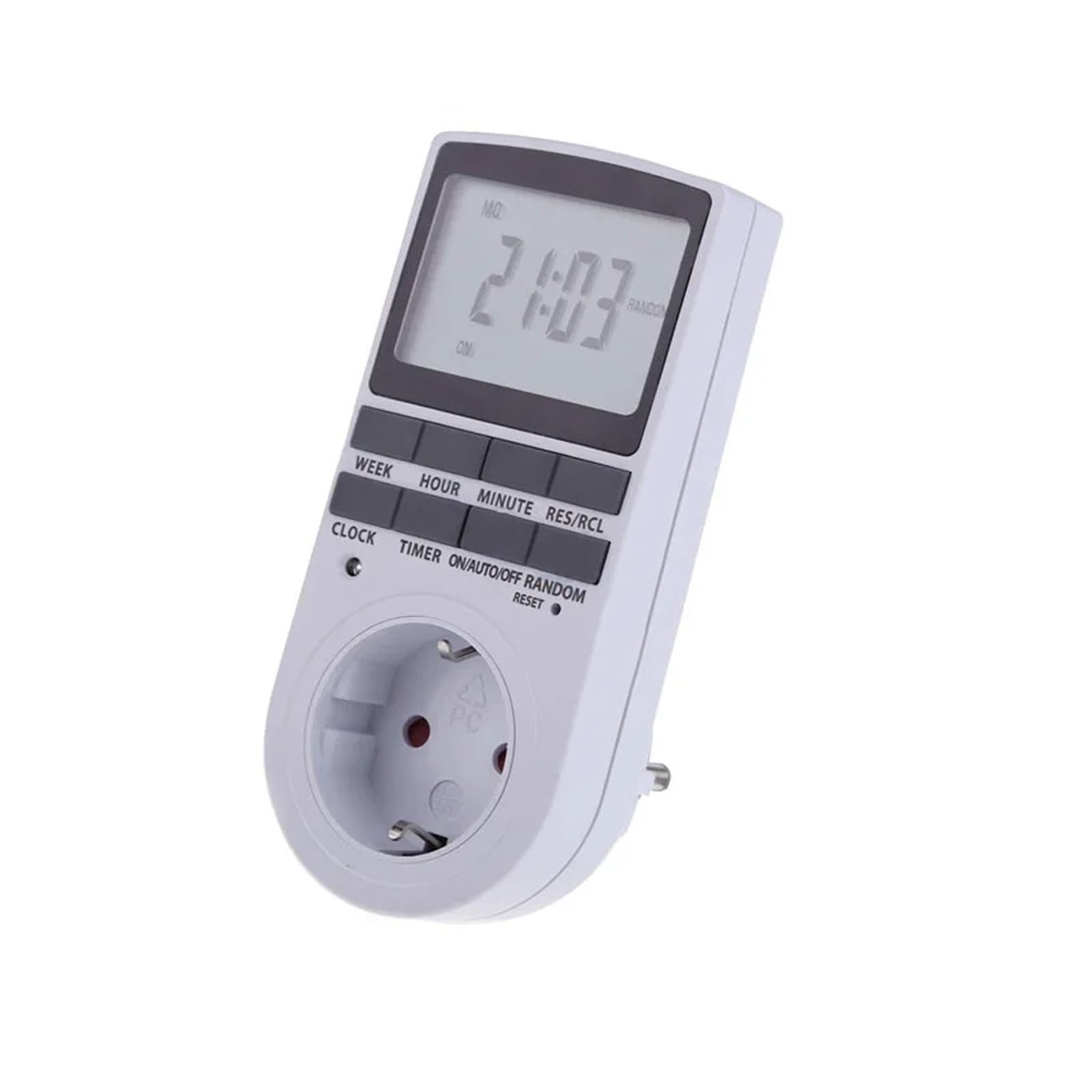 Timer digitale elettronico UK US AU EU FR timer da cucina presa di temporizzazione ciclica programmabile 24 ore(EU Power Meter)