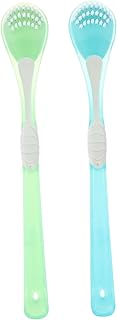 LALAFINA 2 Pçs Escova Raspador De Língua Raspador De Metal Limpador De Metal Limpador De Limpeza De Revestimento De Língua Limpador De Língua Limpador De Língua Raspagem Pp Escova De