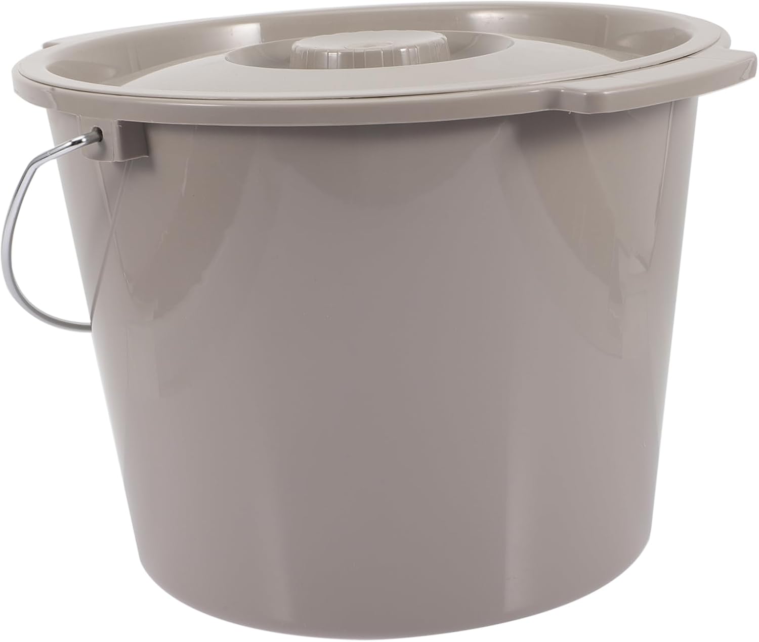 Portable Elderly Chamber Pot with Lid Thick Urinal for Disabled Adults Odor-Resistant Plastic Spittoon with Handle for Home and Hospital Use