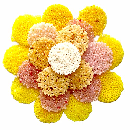 Sabudana Papad Coins 400gms (-Free & Upwas-Friendly Tapioca Papads) Colour Coins Sabudana Papad Homemade 100% Papad from Tapoica Extract Healthy Ready to Cook