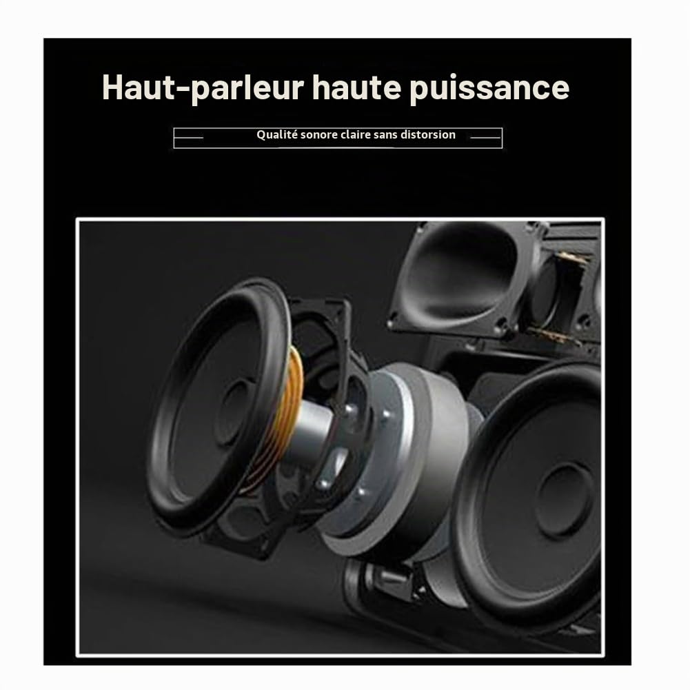 Lecteur et Enregistreur de Cassette Rétro Prend en Charge L'Enregistrement Interne et Externe et la Transcription USB