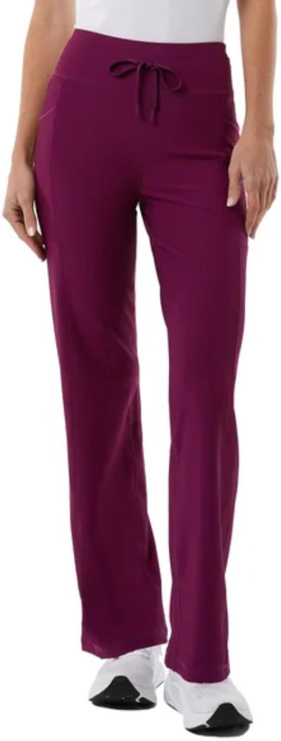 32 Degrees Cool Women's High Rise Ribbed Active Yoga Semi-Flare Pant