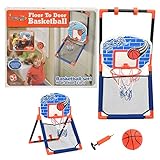 vidaXL Set Baloncesto Infantil Multifuncional Suelo y Pared Pelota Tablero Basket Deporte Amigos Niños Juguetes Jardín Patio Diversión