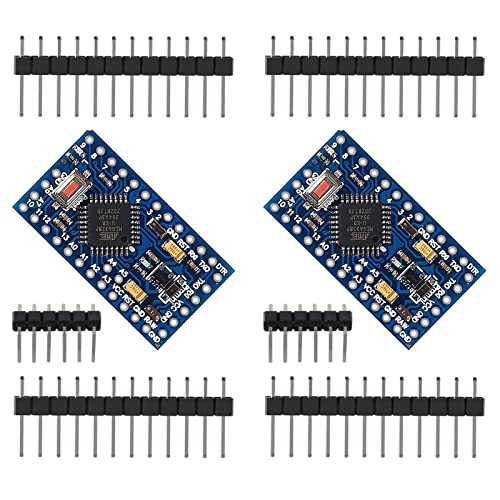 DWEII Pro Mini ATmega328-5V/16MHz Development Board Compatible with Arduino Pack of 2