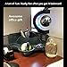 Magnetic Levitation,Petforu High Rotation C Shape Magnetic Suspension Maglev Levitation Globe with LED Lights for Learning Education Teaching Demo Home Office Desk Decoration(US Plug) - Black