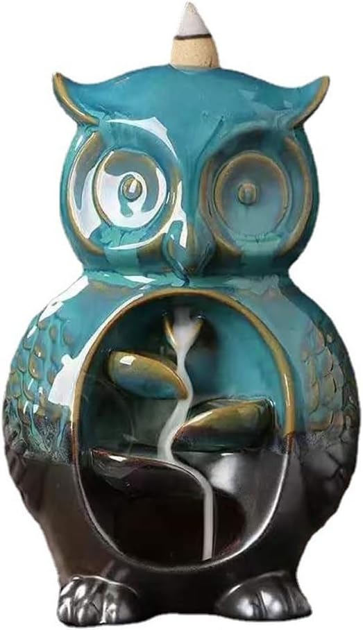 Incense Stick Holder Backflow Incense Burner, Agarwood and Sandalwood Incense Burner, Household Incense Burner, Creative Ceramic Ornaments Incense Holder Incense Holder for Sticks (Color : B)