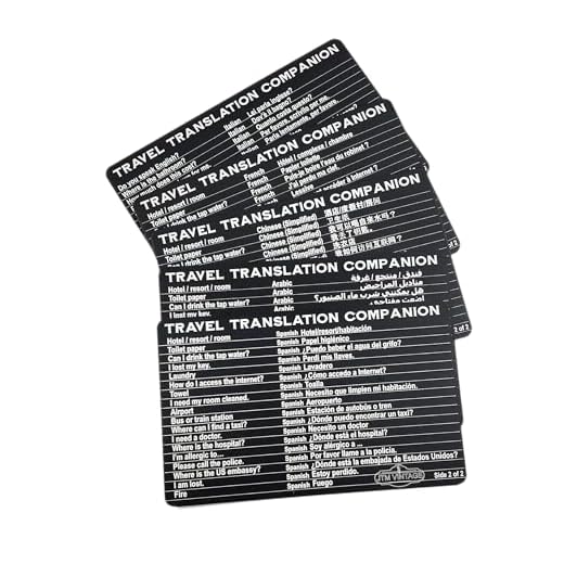 Pocket-Sized Multi-Language Travel Card