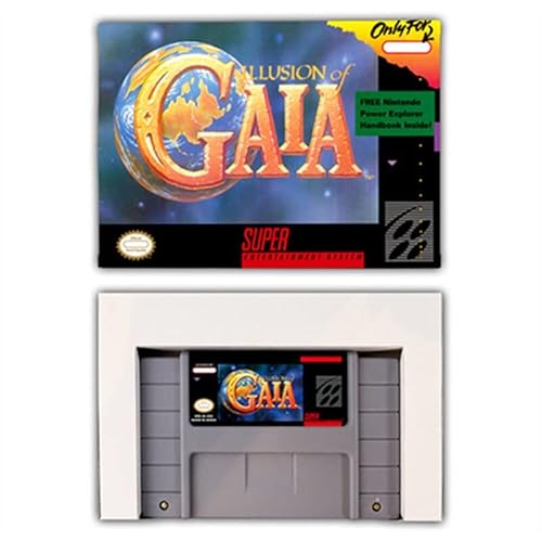 RPG Game for Illusion of Gaia - Game Cartridge with Box for USA NTSC version 16 bit SNES console