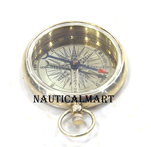 Nauticalmart Laiton vintage Marine Titanic Boussole de poche Pendentif - Cadeau de Noël