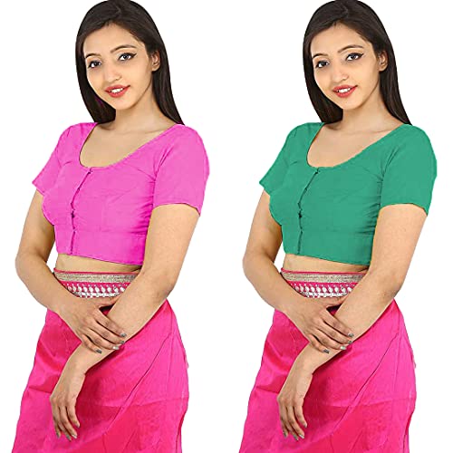 Image of Namita Women's Rubia Cotton Solid Half Sleeve Blouse