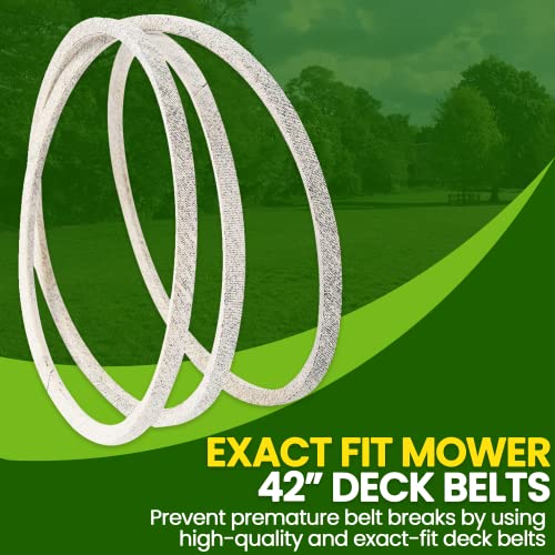 Tongass 42" Lawn Mower Deck Belt Compatible With John Deere Lawn Mower - Replaces Part Number Gx20072 - Deck Drive Belt For Heavy-Duty Use - Compatible With 100 D100 E100 Series #TOP3