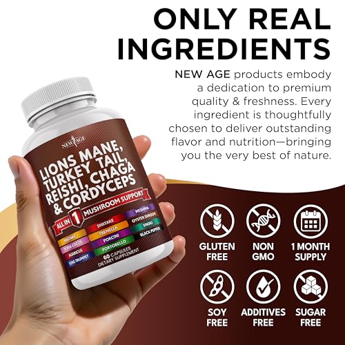 NEW AGE 20-in-1 Mushroom Supplement