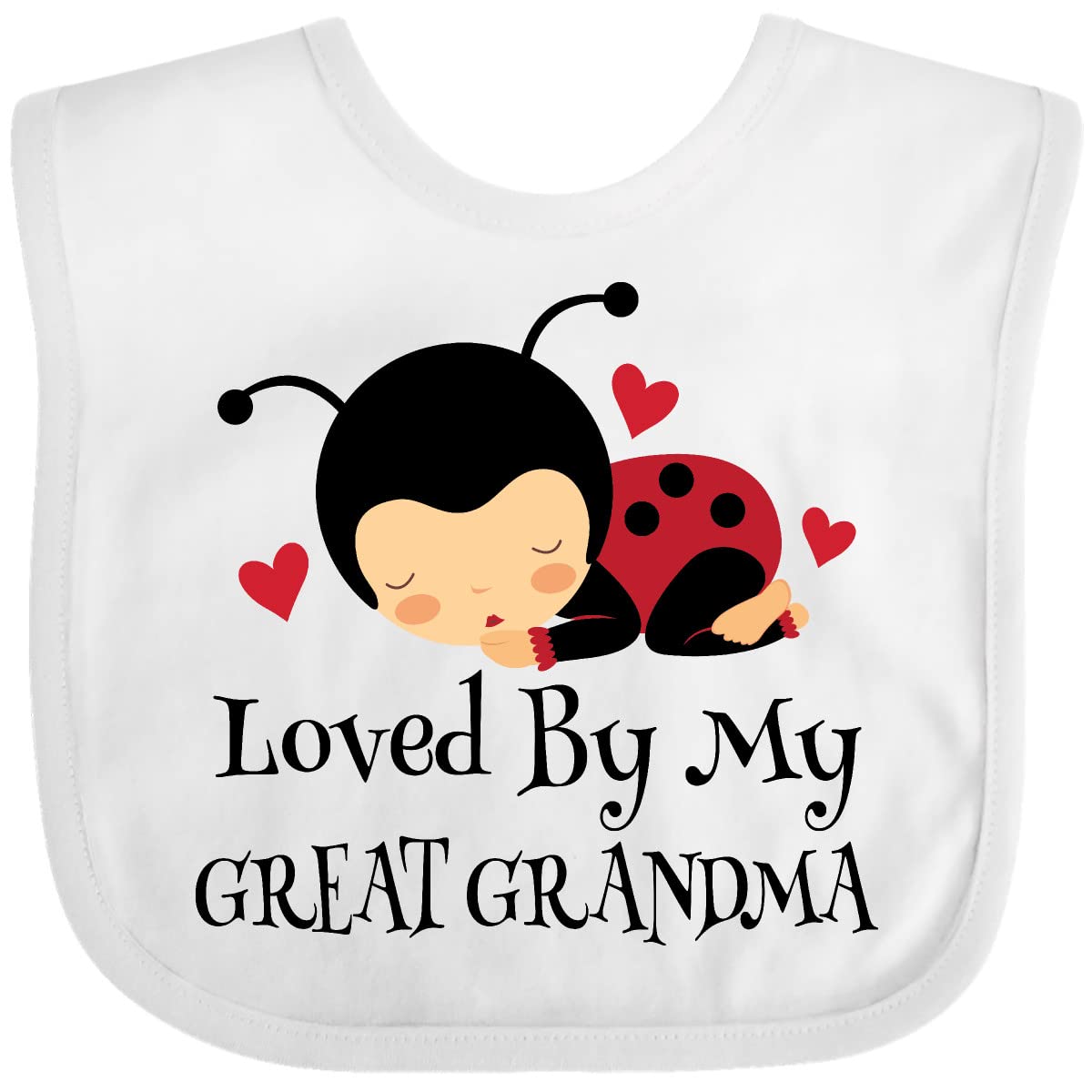 inktastic Loved By My Great Grandma Baby Bib