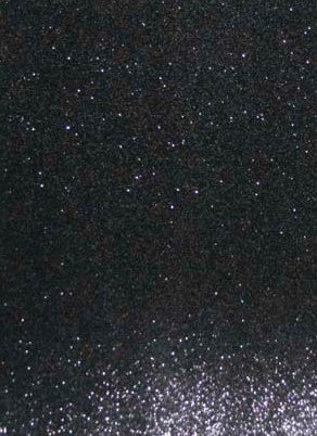 The Ark Craft Glitzerpapier, A4, 250 g/m², weich, Schwarz, 5 Stück