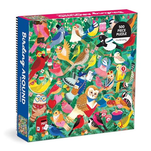 Mudpuppy Happy Bird Day – 500 Piece Family Jigsaw Puzzle With Colorful And Fun Illustrations of Happy Birds For Children Ages 8 And Up