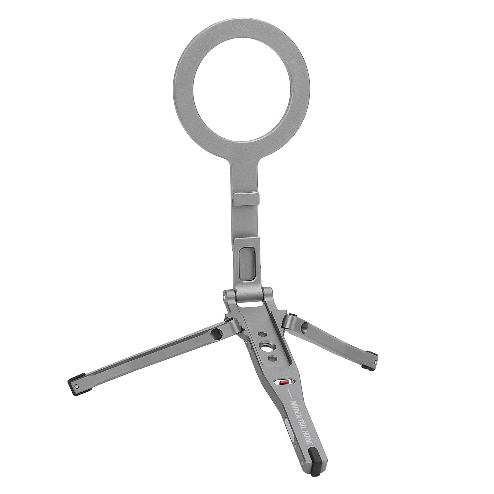Treppiede Magnetico per Telefono, Selfie Stick Pieghevole in Lega di Alluminio Antiscivolo con Anello Magnetico, per Streaming Live, Videochiamate, Esterno, Portatile e Stabile per la