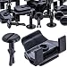 Rexka 5 Sets Front Fender & Bumper Cover Clip & Pin Set for Toyota Lexus 53879-58010 47749-58010 Avalon Camry Corolla Highlander Matrix Prius Prius V Sienna Solara Tacoma Venza
