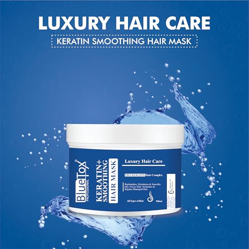 Image of keratin smoothning hair Repair Mask for Dry & Damaged Hair | sulfate and paraben free | Professional mask for Strengthening and Repairing Hair | For Chemically Treated Hair Type