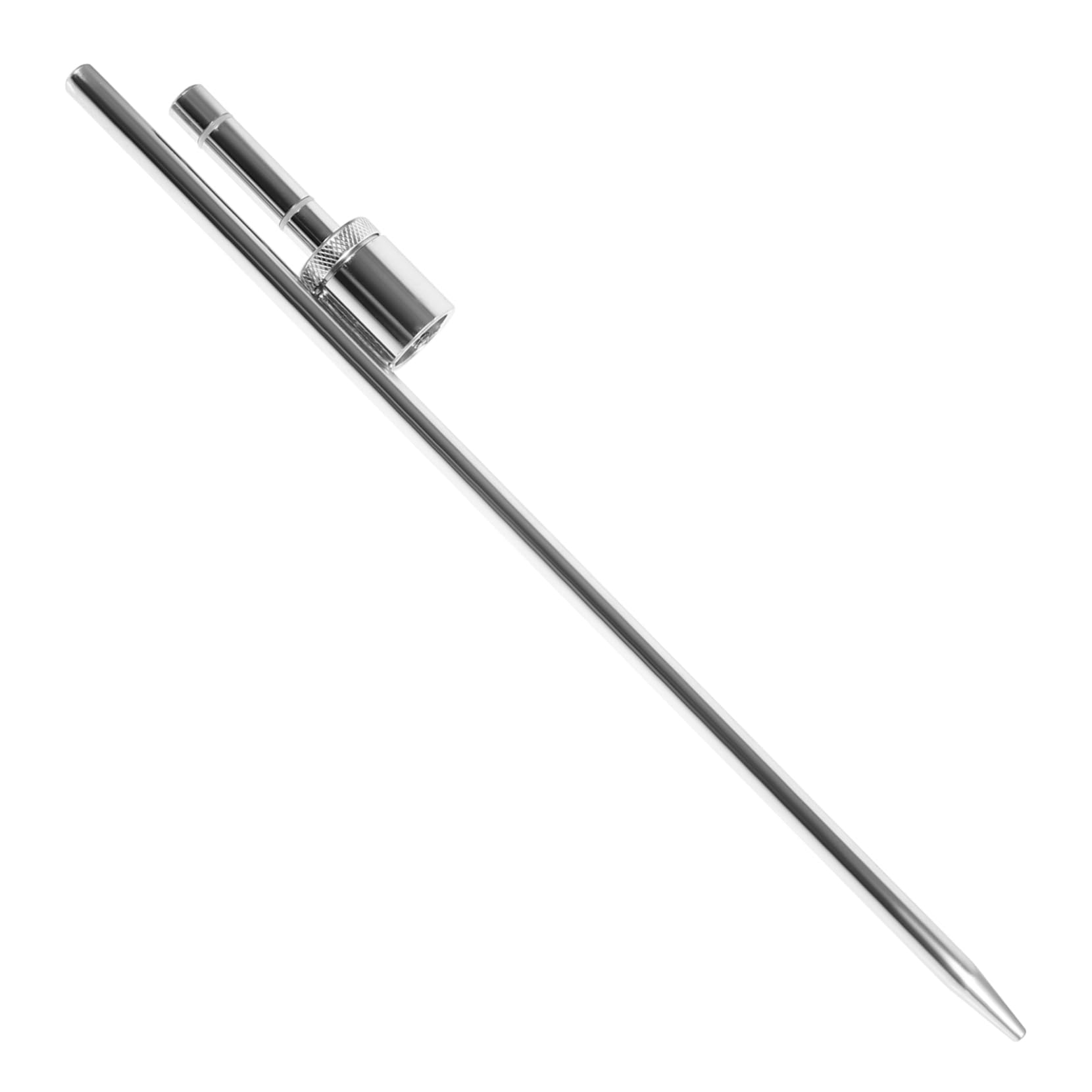 GALPADA 4 Pezzi Punte in Acciaio Inossidabile Punpoli Piatto Base Palo Della Bandiera Roll-over Palo Della Manica a Kit Asta Portabandiera Componibile Picchetti Di Bandiera Silver