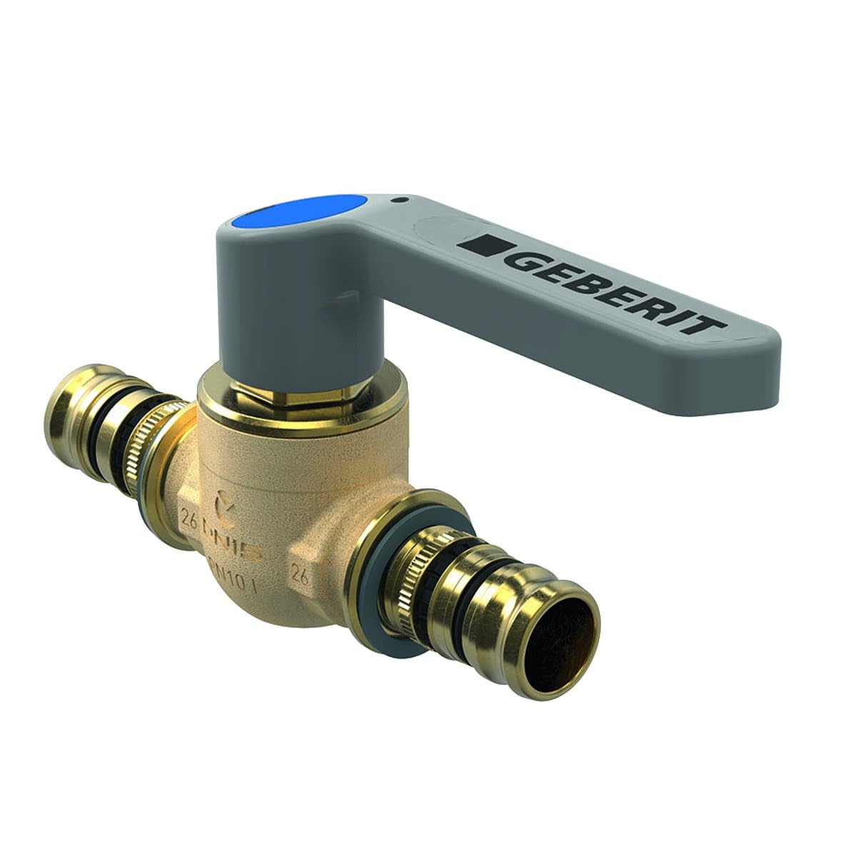 Geberit mepla - Llave paso vista con palanca diámetro 16mm