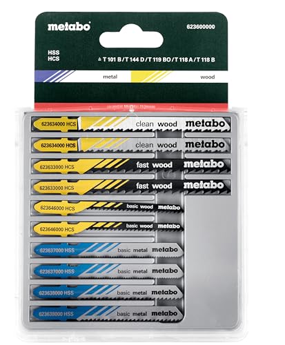 Metabo 623600000 6.23600.00 Lot de 10 Lames de scie sauteuse (Import Allemagne)