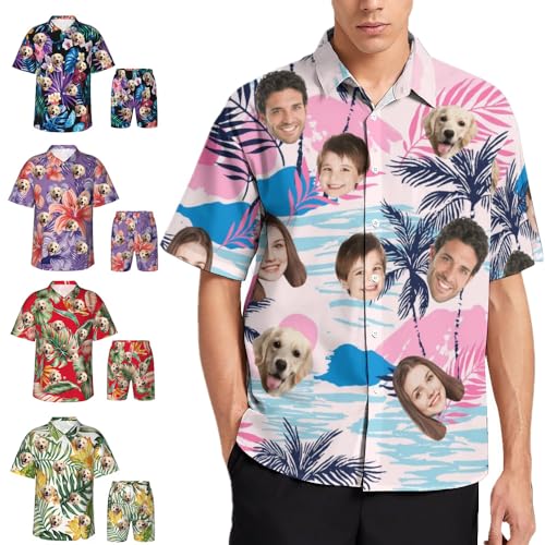Personalized Hawaiian Shirt With Photo, Custom Hawaiian Shirt With Face, Custom Button Up Shirts For Men 1 - Product Details