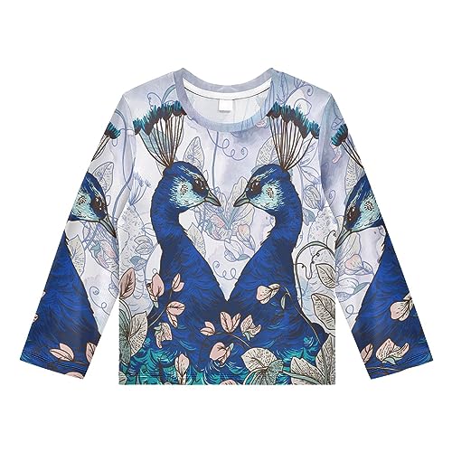 Image of CaTaKu Boys Swim Shirt Long Sleeve Rash Guard for Boys Toddler Rashguard Water Sun Shirt UPF+ 50 Swimwear