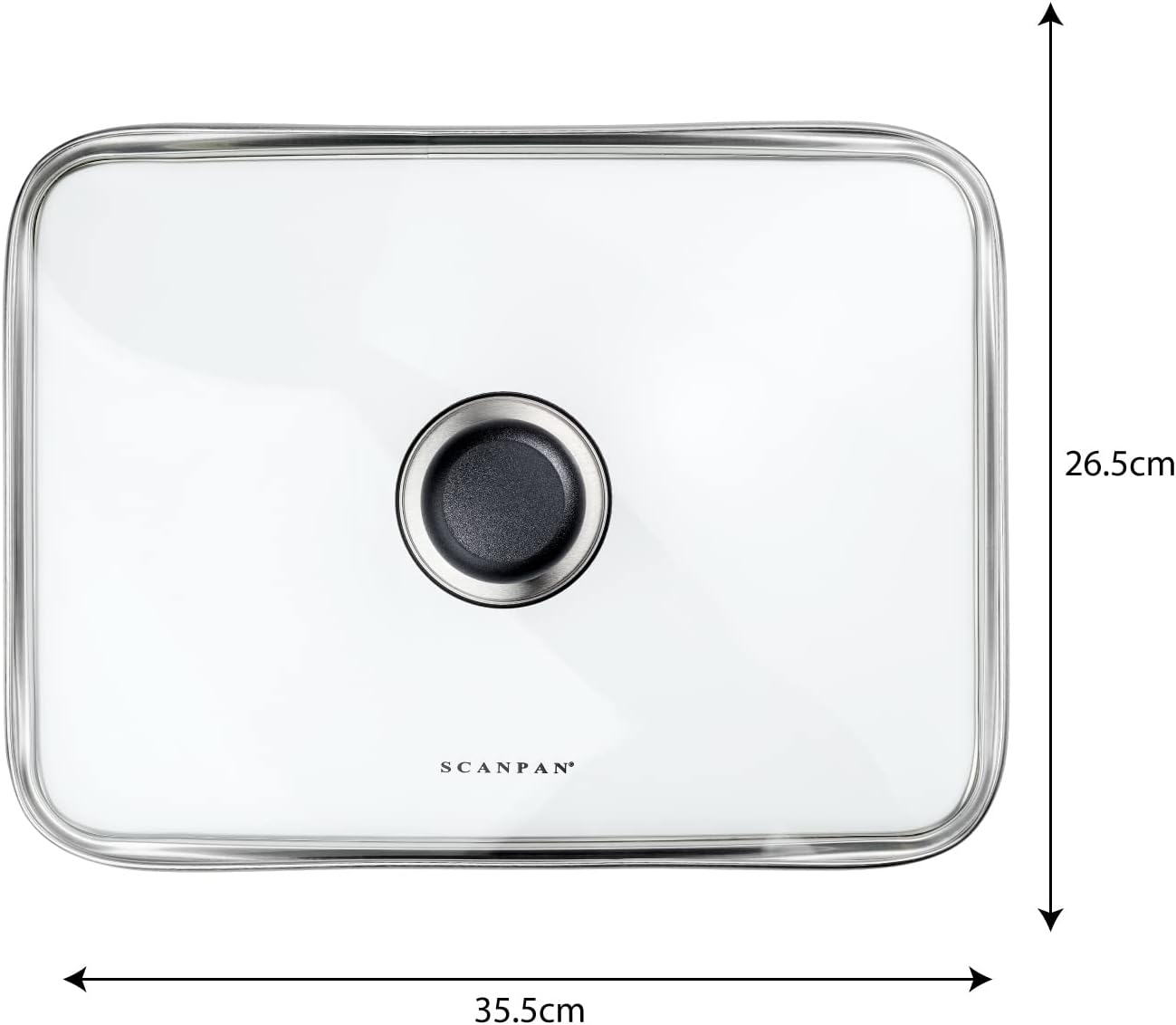 Scanpan Classic Rectangular Glass Lid, 15.25 x 10.5 inch