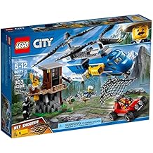 City Police Mountain Arrest Building Set, Buggy & Helicopter Toy, Police Toys for Kids