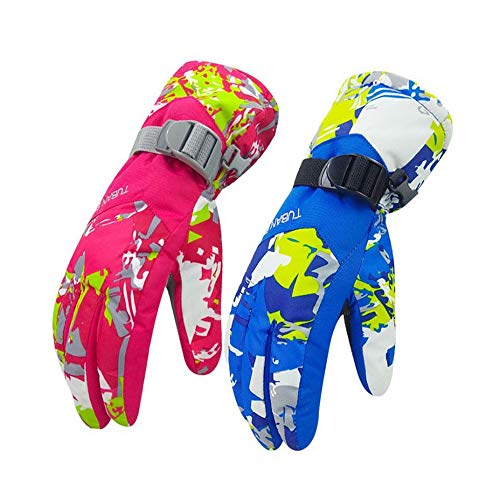 Capa protetora, Andoer Luvas de esqui 100% impermeável para neve quente para homens, mulheres e cria