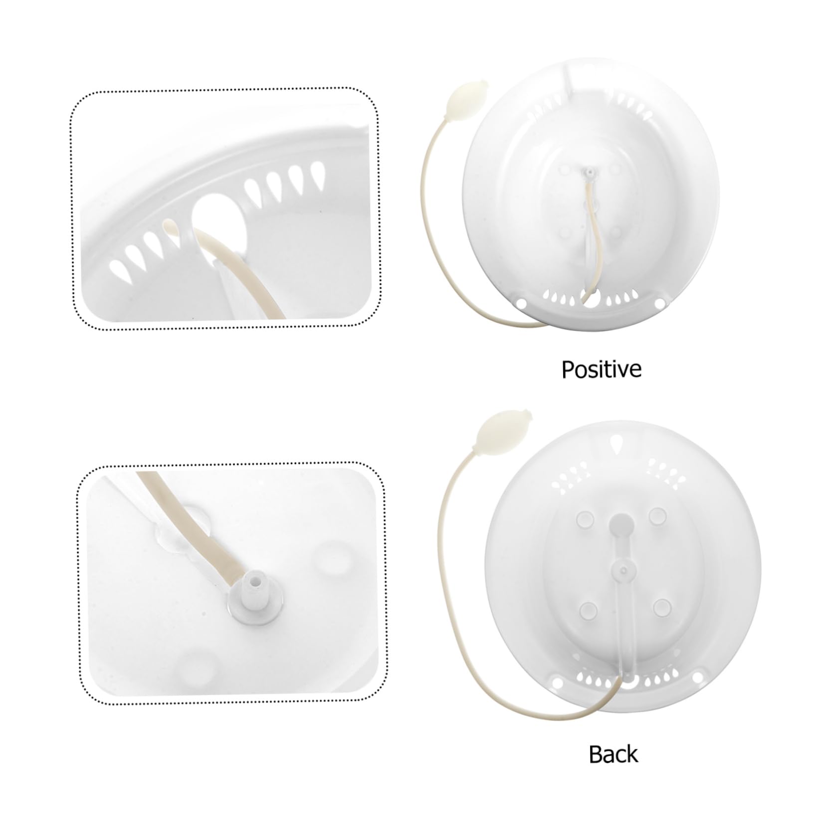Bacino Sitz Bath Bianco in Pp per Assistenza Post Parto | Design Ergonomico e Struttura Ispessita, per Donne in Gravidanza e Persone Sedute, Uso Igienico Quotidiano