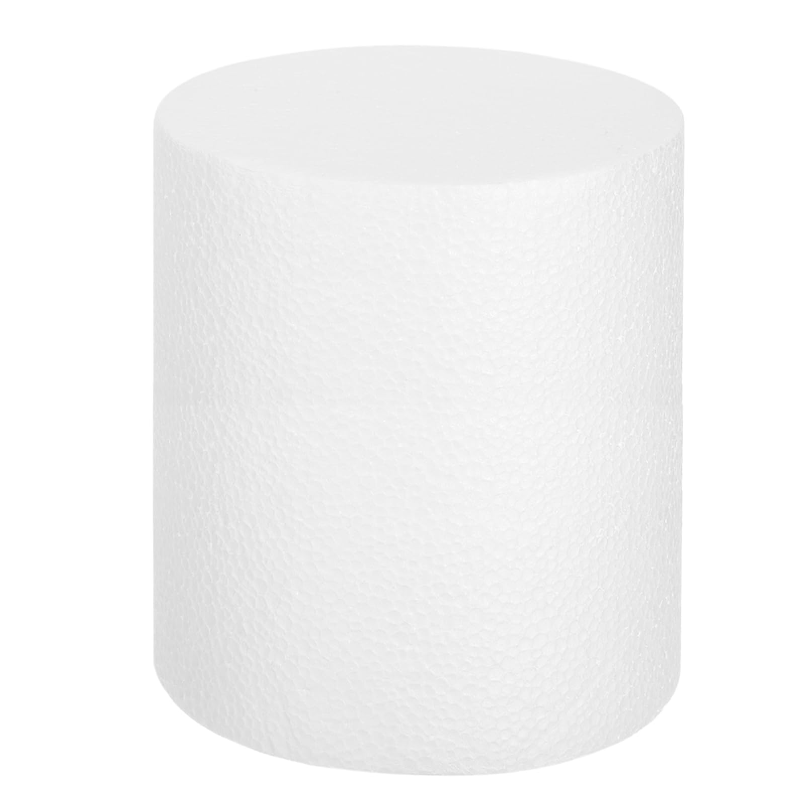 sourcing map Round Foam Cake Dummy, 6"x 8" White Fake Cake Circles Dummies Decorating Display for Wedding Birthday Party Cakes Decoration Crafts and Window Displays
