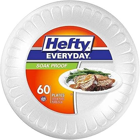 Hefty Everyday Foam Plates, 60 Count Cover