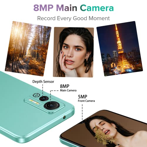 Ulefone Note 14 Unlocked Smartphone - 6.52-Inch Hd+ Android 12 Os 7Gb Ram+16Gb Rom 4500Mah Battery 5Mp Front Camera 3-Card Slot Glove Mode Supported Gps/Type C Unlocked Mobile Cell Phone (Green) #TOP6