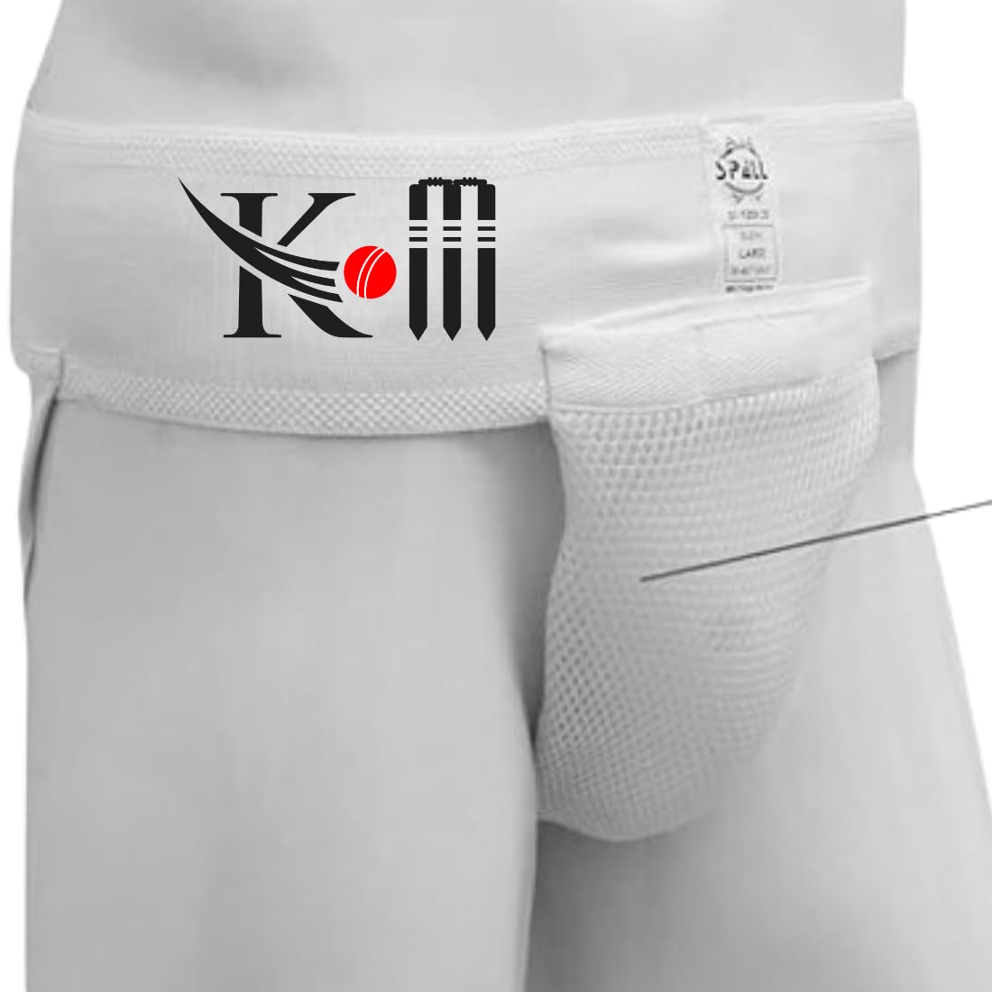 Cricket Supporter - Comfortable Contoured Waistband for Enhanced Batting | Protects Groin & Lower Abdomen