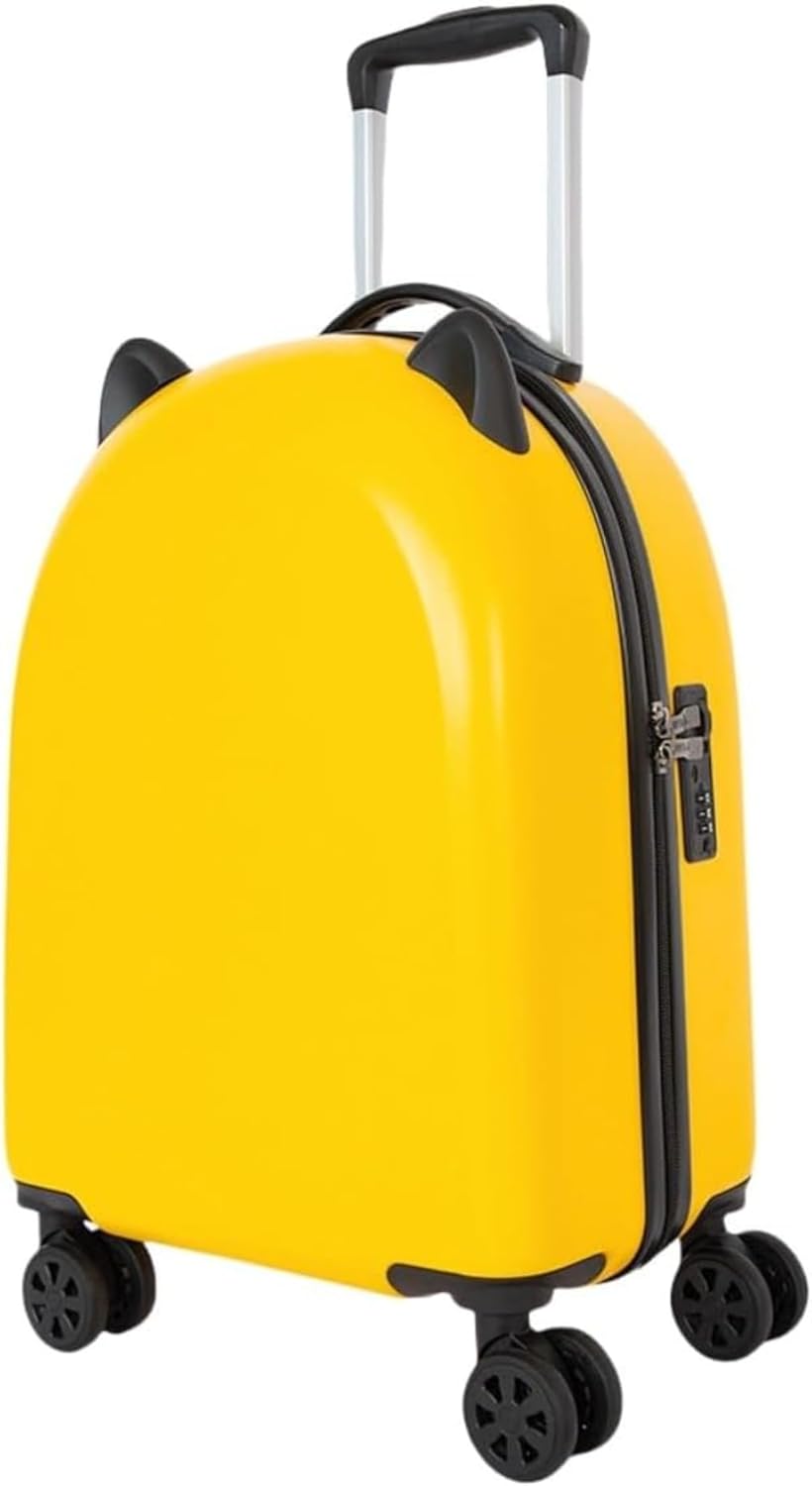 [DancJulie] 子供用スーツケース キャリーケース 猫耳デザイン 軽量 サイレントホイール ダイヤルロック式 360度回転