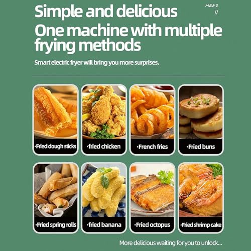 Friteuse électrique compacte pour frites maison croustillantes sur votre plan de travail