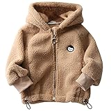 Happy Cherry Baby Thin Fleece Cardigan Long Sleeve Fall Coat Tiddler Hoodie Zip Up Outwear Solid Col
