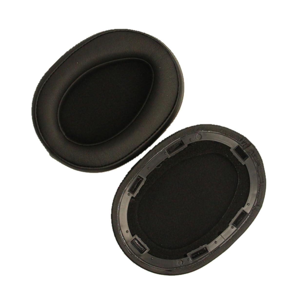 Housoutil 3 Paia auricolari di ricambio Cuscino auricolare di ricambio accessori per cuffie cuscino per cuscinetti auricolari cuscinetto auricolare in pelle Black