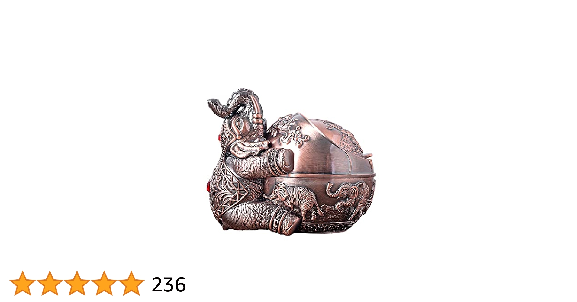 古代の人工品 紫の砂の茶のペットの装飾 風防の灰皿 灰皿 タバコ Ashtray」鋳物と木のフタ付き灰皿/Hacoaブランド/北欧風デザイン