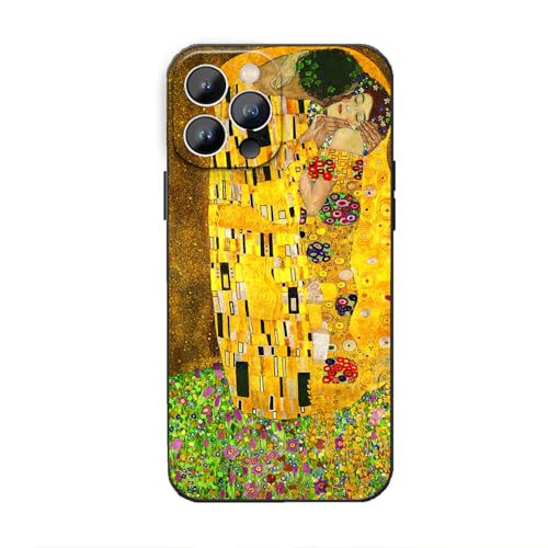 Artizgcase Compatible with iPhone 13 Pro Max Case - Gustav Klimt Phone Case for Men Women - The Kiss Romantic Famous Art Case Cover - Shockproof TPU Bumper Case by Artizgcase - Used condition - US$7.66