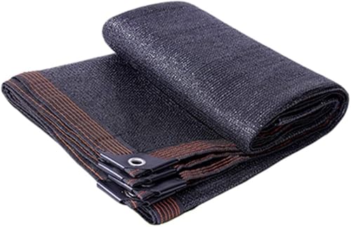 Miniatura 7 de winemana Tela de sombra 70% negra, lona de malla duradera de 12 x 6 pies con ojales, malla resistente para sombra solar de jardín con borde sellado