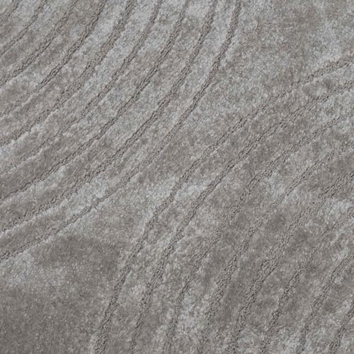 Alfombra redonda Galati antideslizante para suelo radiante gris 8