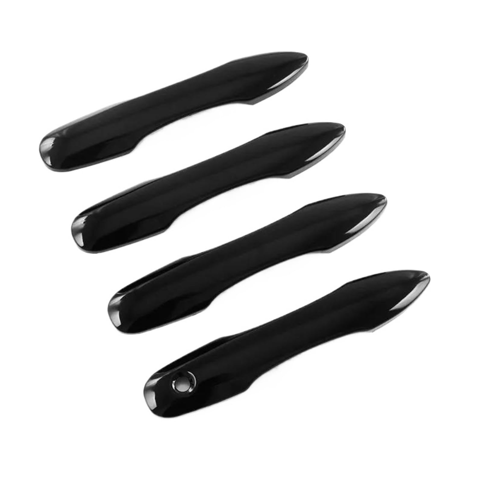 Cavinbdz Black Car Exterior Door Handle Cover Trim Sticker For Toyota For Corolla For Auris E210 2019-2022 (,2 Hole)