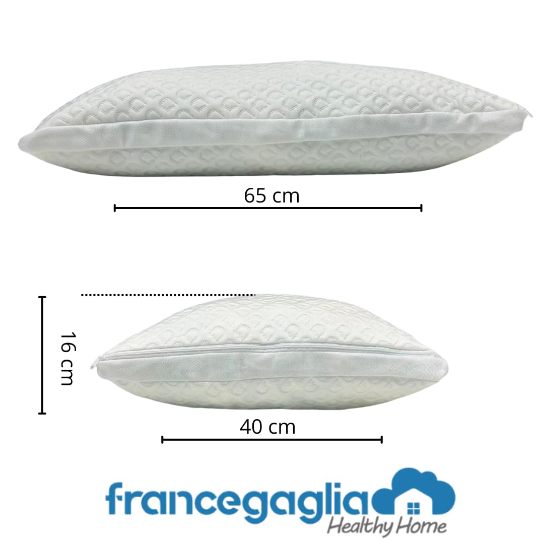EPSELIA Coppia Cuscini Letto Fiocco di Memory, Cuscini Memory