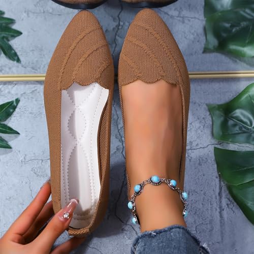 Women's Pointed Toe Suede Shoe Super Soft Bottom No Tired Feet Flat Shoes Fashion Casual Solid Temperament Flats2