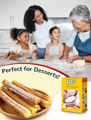 Klass Corn Starch 100% Pure 1.76 Pounds - 0% Calories 0% Total Fat & Sugar Free (28.2 Oz Pack of 2) - Thumbnail 6