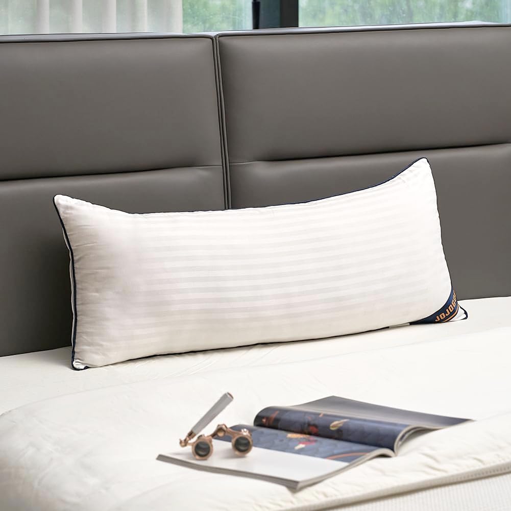 JOJOGOGO 14x36 Pillow Insert Long Lumbar Pillow Insert for Bed 1 Pack, 14 x 36 Decorative Body Pillow Synthetic Down Alternative Long Throw Pillow Inserts for Living Room Couch Bed Sofa - Image 3