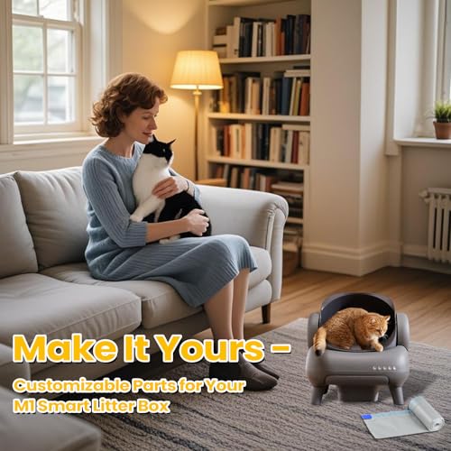 Sacos de lixo substituídos com 60 sacos de lixo para gatos Neakas M1 Petpivot Autoscooper 11 caixa d